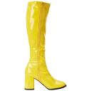 Funtasma GOGO-300 Women's Boots, 3" Heel - Yellow Str Pat, 5