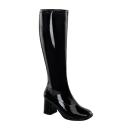 Funtasma GOGO-300WC Wide Calf Black Stretch Patent Size 16