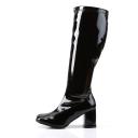 Funtasma GOGO-300WC Wide Calf Black Stretch Patent Size 16