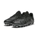 Future Play FG/AG Football Boots - Youth 8-16 Years in Black/Silver, Size 6.5 by Puma