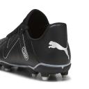 Future Play FG/AG Football Boots - Youth 8-16 Years in Black/Silver, Size 6.5 by Puma