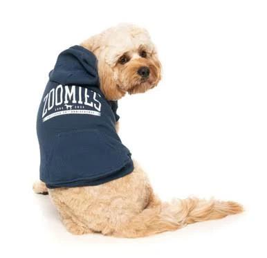 FuzzYard Dog Coat Zoomies Hoodie Navy Size 7