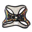 FuzzYard Pride Dog Step in Harness Rainbow Northcote Extra Extra Small