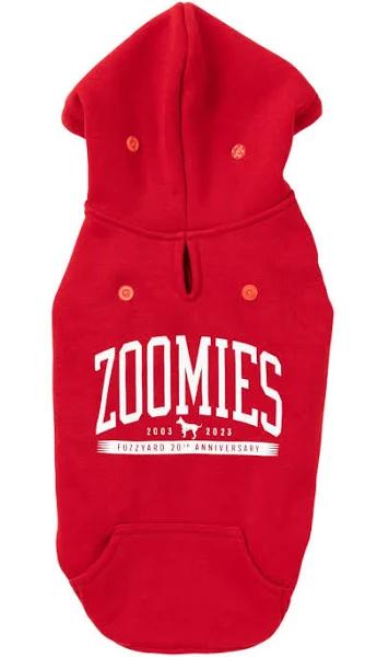 FuzzYard Zoomies Dog Hoodie Red 1