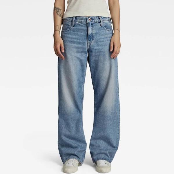 G-Star Raw Judee Low Waist Loose Jeans Light Blue Women Size 28-34