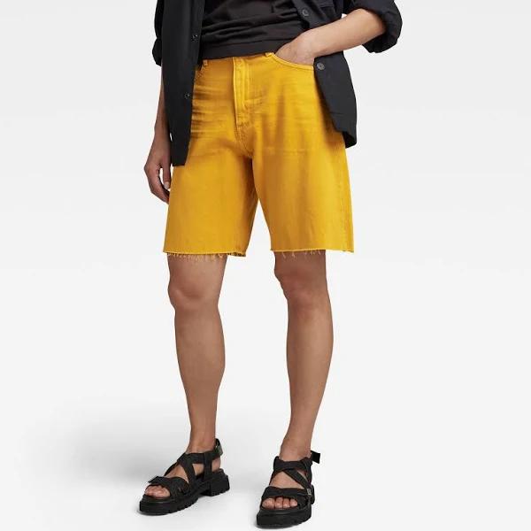 G-Star Raw Type 89 Bermuda Shorts Yellow Women Size 34
