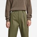 G-Star Raw Unisex Pleated Relaxed Chino Green Unisex Size 34-32