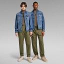G-Star Raw Unisex Pleated Relaxed Chino Green Unisex Size 34-32