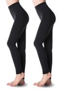 G&Y 2 Pairs Fleece Lined Tights For Women - 100D Opaque Warm Winter Pantyhose