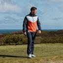 Galvin Green Armstrong - Waterproof Jacket Navy/White/Orange M Golf Jacket - Full Zip