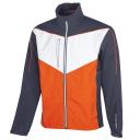Galvin Green Armstrong - Waterproof jacket Navy/White/Orange XL Golf Jacket - Full Zip
