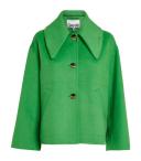 GANNI Green Wide Collar Jacket
