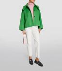 GANNI Green Wide Collar Jacket