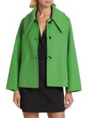GANNI Green Wide Collar Jacket