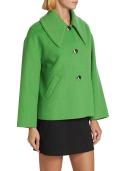 GANNI Green Wide Collar Jacket