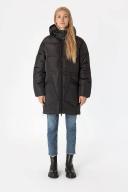 GANNI - Midi Oversized Puffer Jacket - Women - Dark Grey