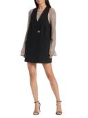 GANNI Sleeveless Cotton Suiting Vest in Black | Women's Size 4