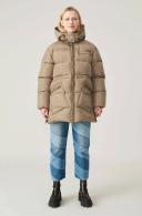 GANNI Taupe Insulated Puffer Jacket