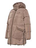 GANNI Taupe Insulated Puffer Jacket