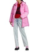 GANNI Tech Puffer Oversized Midi Jacket - Fossil
