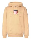 Gant Archive Shield Hoodie in Beige S