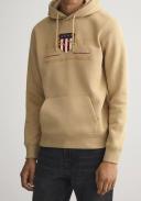 Gant Archive Shield Hoodie in Beige S