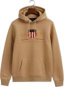Gant Archive Shield Hoodie in Beige S