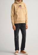 Gant Archive Shield Hoodie in Beige S