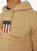 Gant Archive Shield Hoodie in Beige S