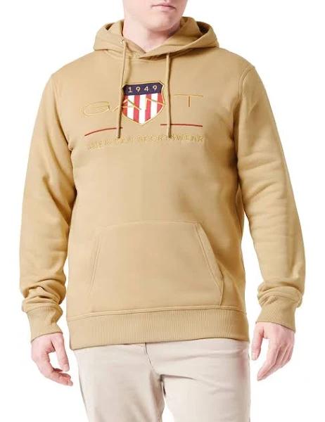 Gant Archive Shield Hoodie in Beige S