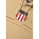 Gant Archive Shield Hoodie in Beige XL
