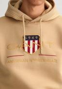 Gant Archive Shield Hoodie in Beige XL