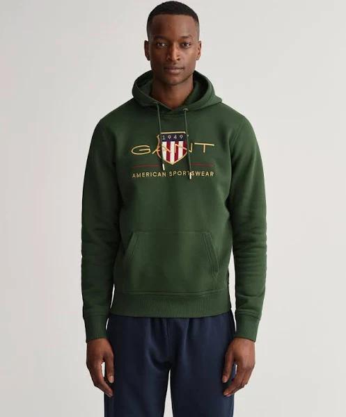 Gant Archive Shield Hoodie Green XL Man 2047056-363-XL