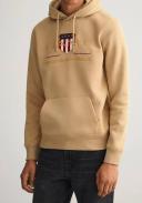 Gant Archive Shield Hoodie in Beige M