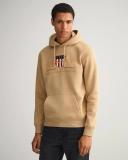 Gant Archive Shield Hoodie in Beige XXXL