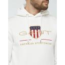 Gant Archive Shield Hoodie White Cream XS