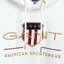 Gant Archive Shield Hoodie White Cream XS