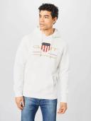 Gant Archive Shield Hoodie White Cream XS