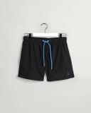 Gant Basic Classic Fit Men's Swim Shorts - Black