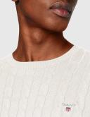 Gant Cable Knit Jumper Cream