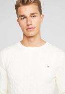 Gant Cable Knit Jumper Cream