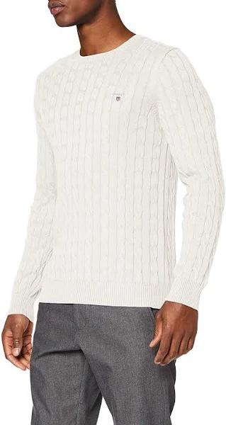 Gant Cable Knit Jumper Cream