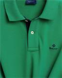 Gant Contrast Collar Pique Polo Shirt XX-Large Lavish Green