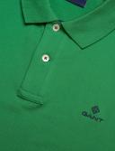 Gant Contrast Collar Pique Polo Shirt XX-Large Lavish Green