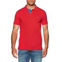 Gant Contrast Collar Pique Rugger Men's Polo Shirt - Bright Red