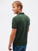 Gant Contrast Collar Pique Rugger Men's Polo Shirt - Storm Green