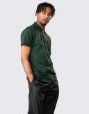 Gant Contrast Collar Pique Rugger Men's Polo Shirt - Storm Green