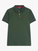 Gant Contrast Collar Pique Rugger Men's Polo Shirt - Storm Green