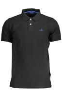 Gant Contrast Collar Pique Rugger Polo Shirt - Bright Red