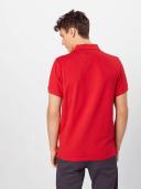 Gant Contrast Collar Pique Rugger Polo Shirt - Bright Red